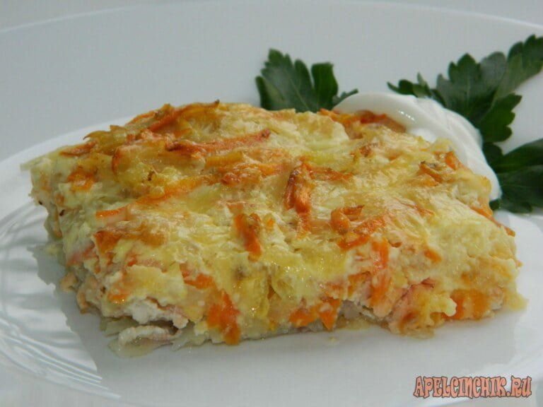 фото лосось с запечёнными овощами