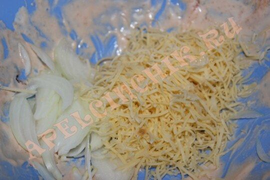 фото готовим начинку для куриных бёдрышек