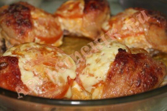 фото Куриные бёдрышки в духовке готовы