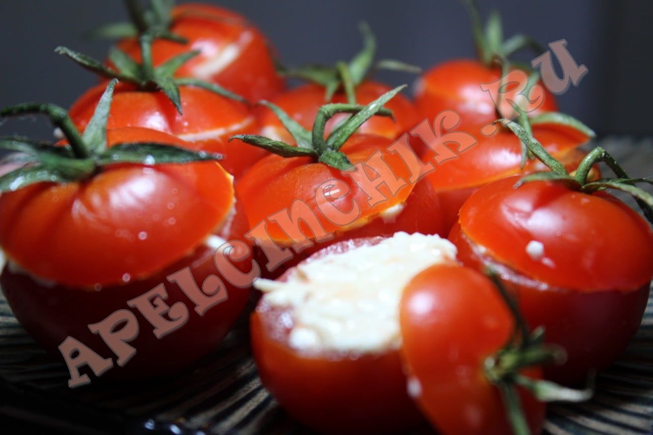 Фаршированные помидоры черри на праздничный стол - рецепт